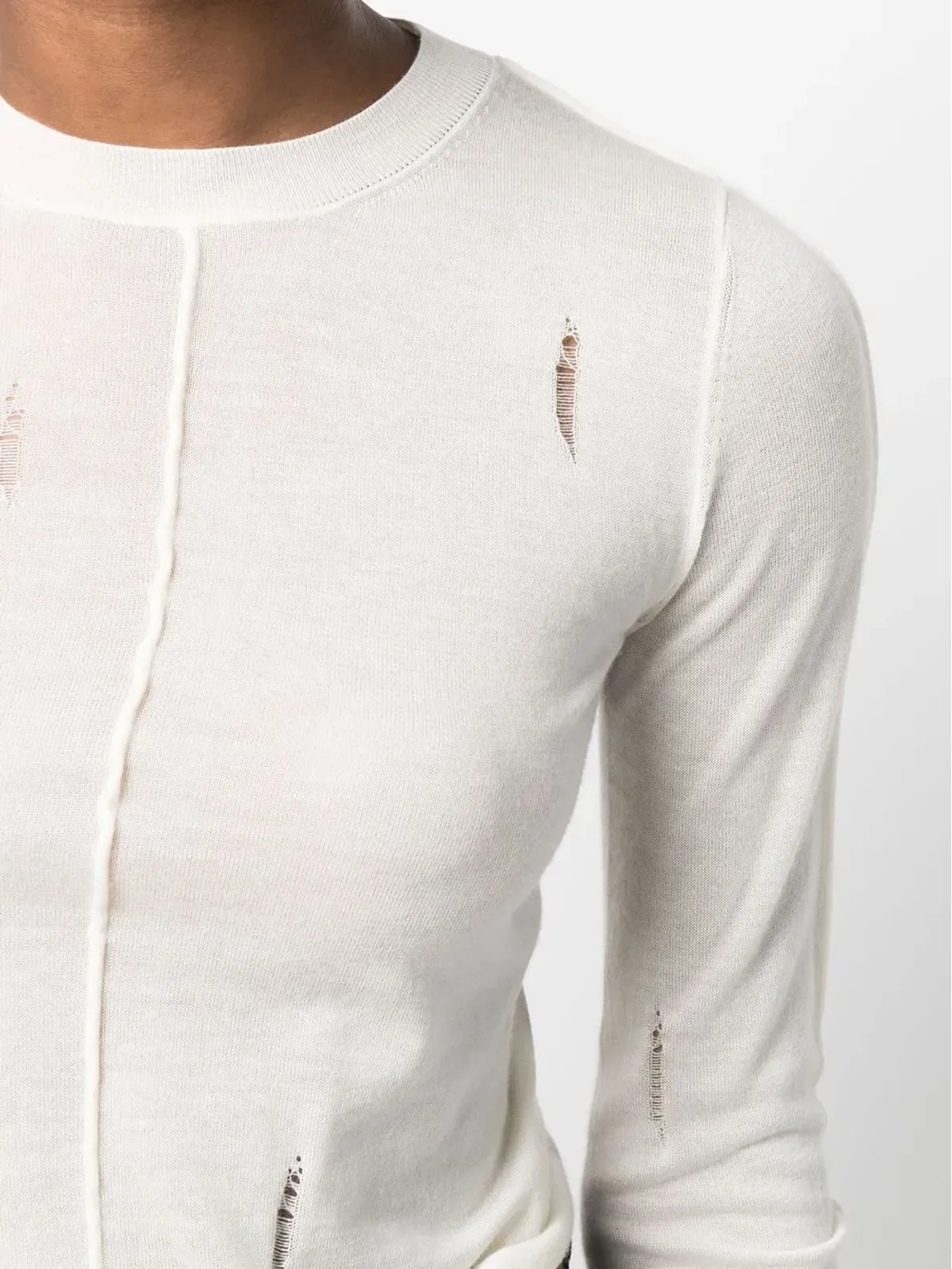 AMIRI ダメージ加工カシミアセーター - 画像5