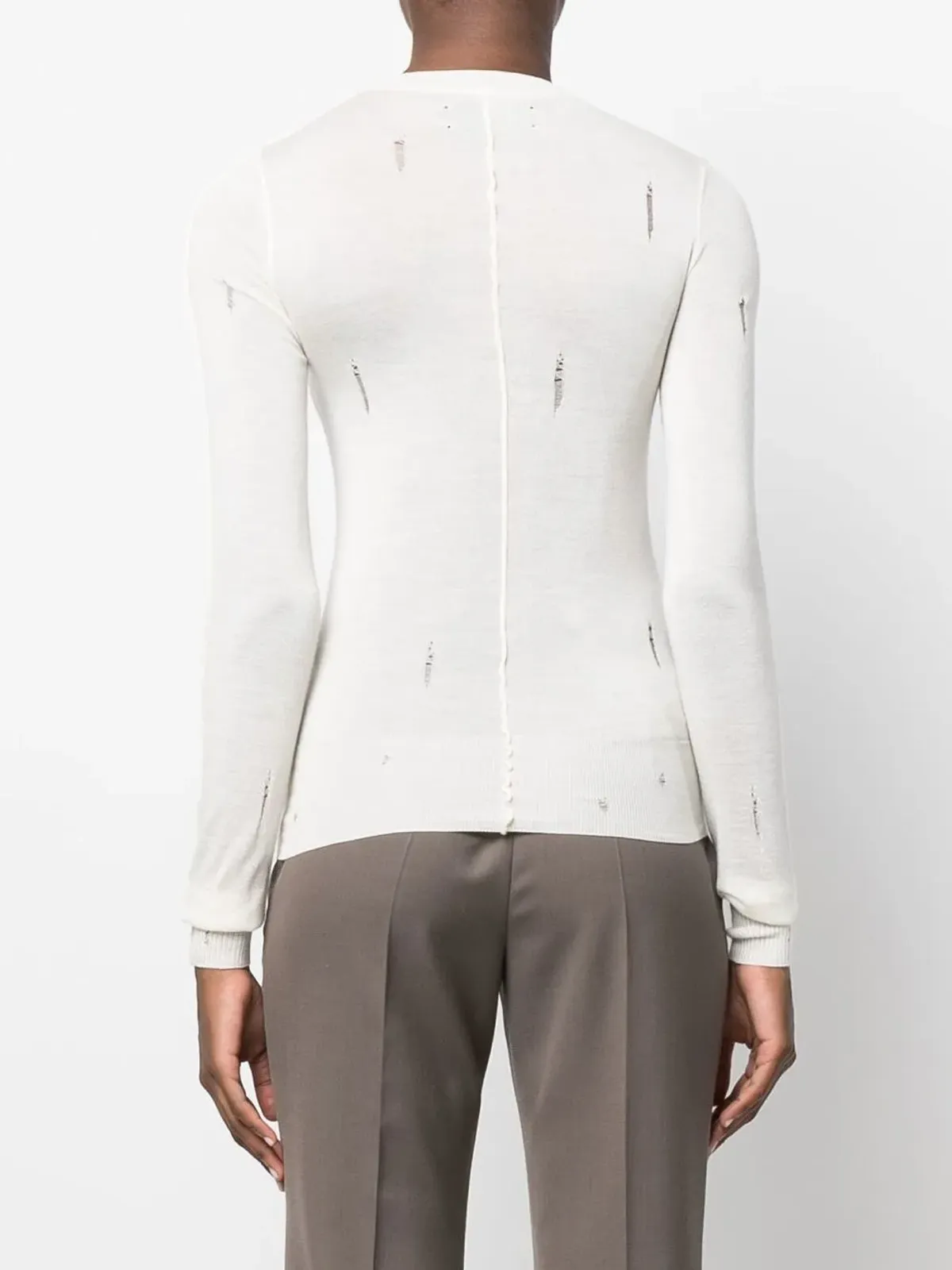 AMIRI ダメージ加工カシミアセーター - 画像4