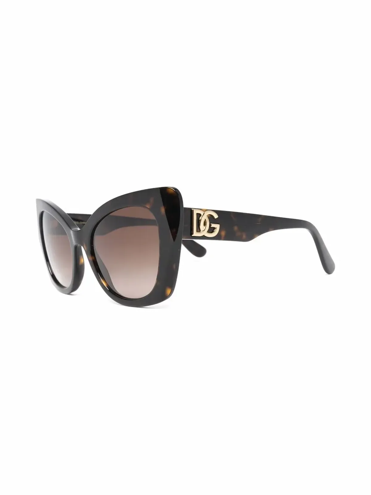 Dolce & Gabbana Eyewear ロゴ入りキャットアイサングラス - ブラック - 画像2