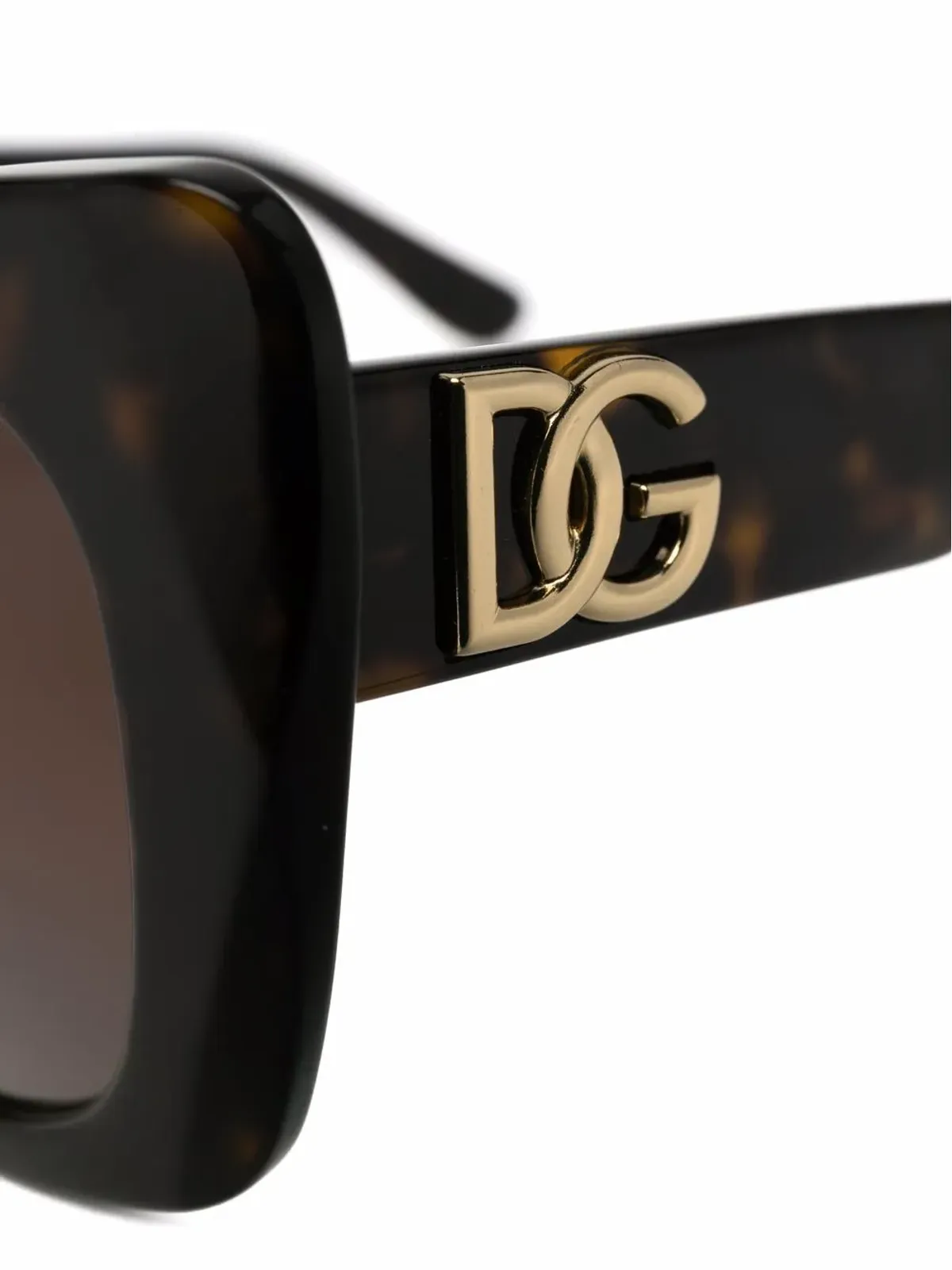 Dolce & Gabbana Eyewear ロゴ入りキャットアイサングラス - ブラック - 画像3