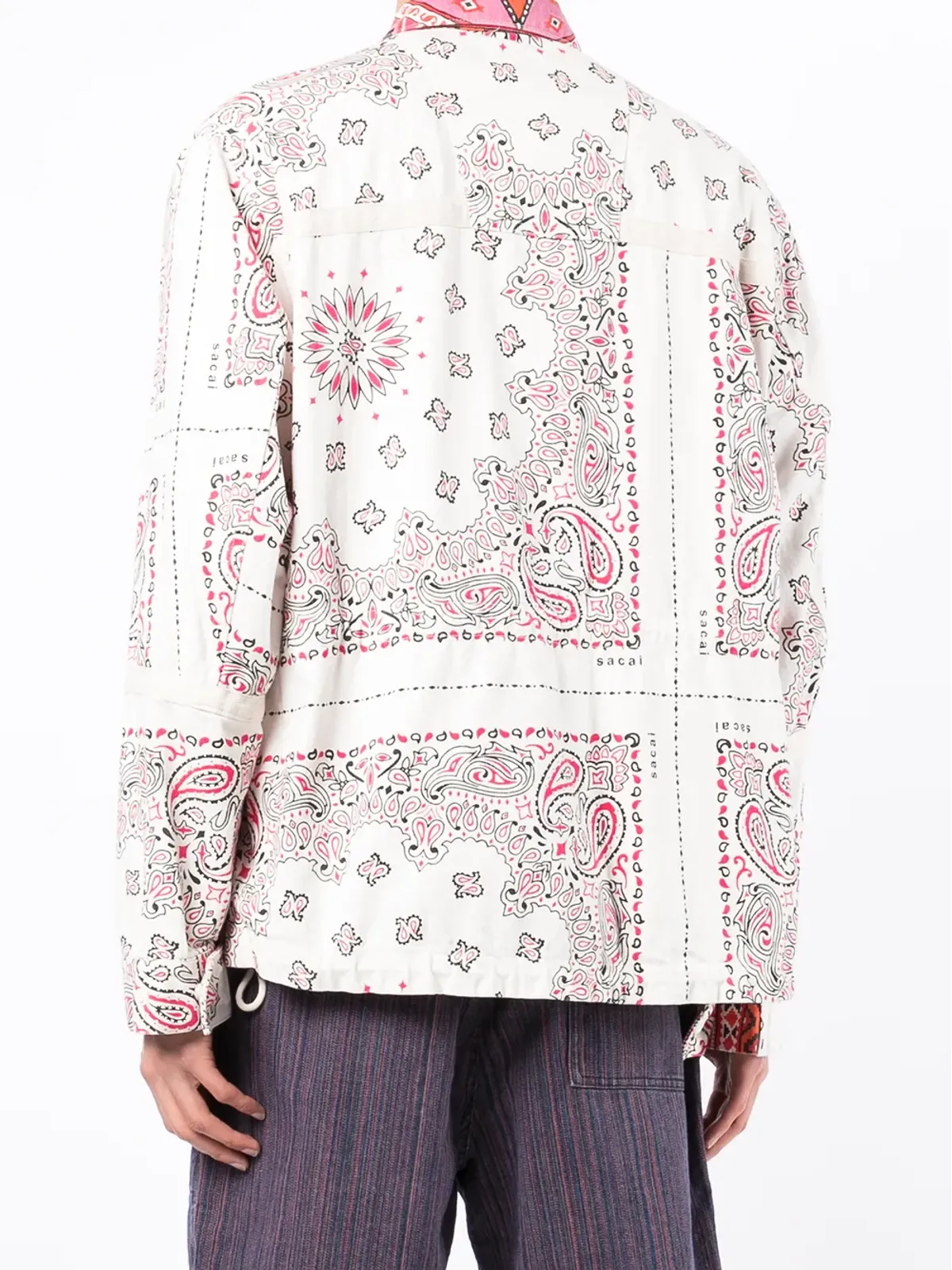 sacai ペイズリープリント シャツジャケット - 画像4