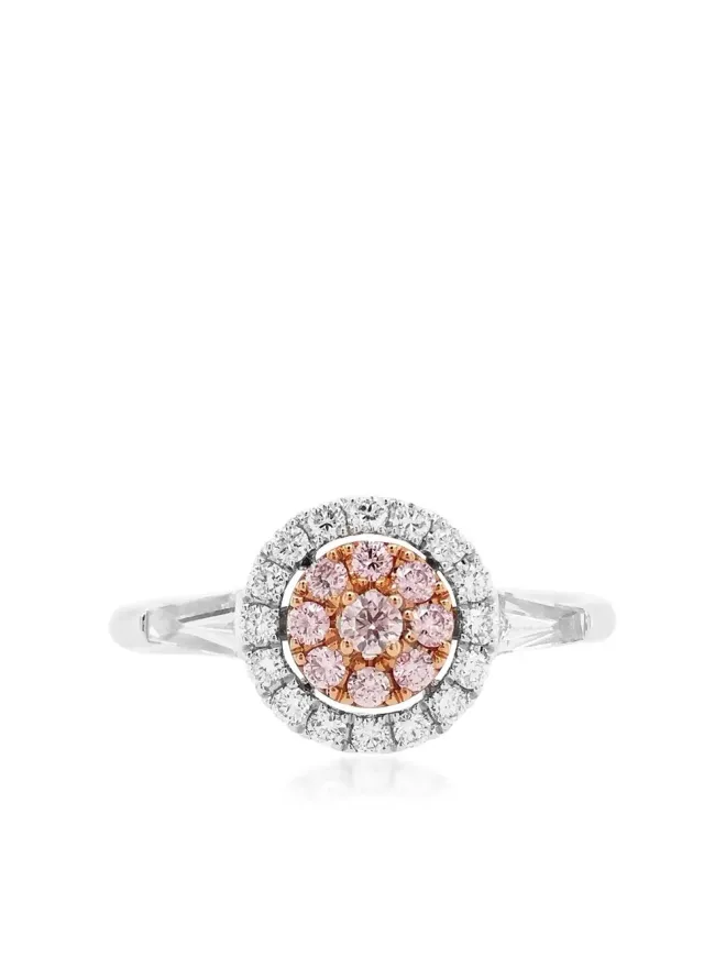 HYT Jewelry HYT Jewelry 18ktホワイトゴールド アーガイル ピンク ダイヤモンド エンゲージメントリング（シルバー）の商品画像