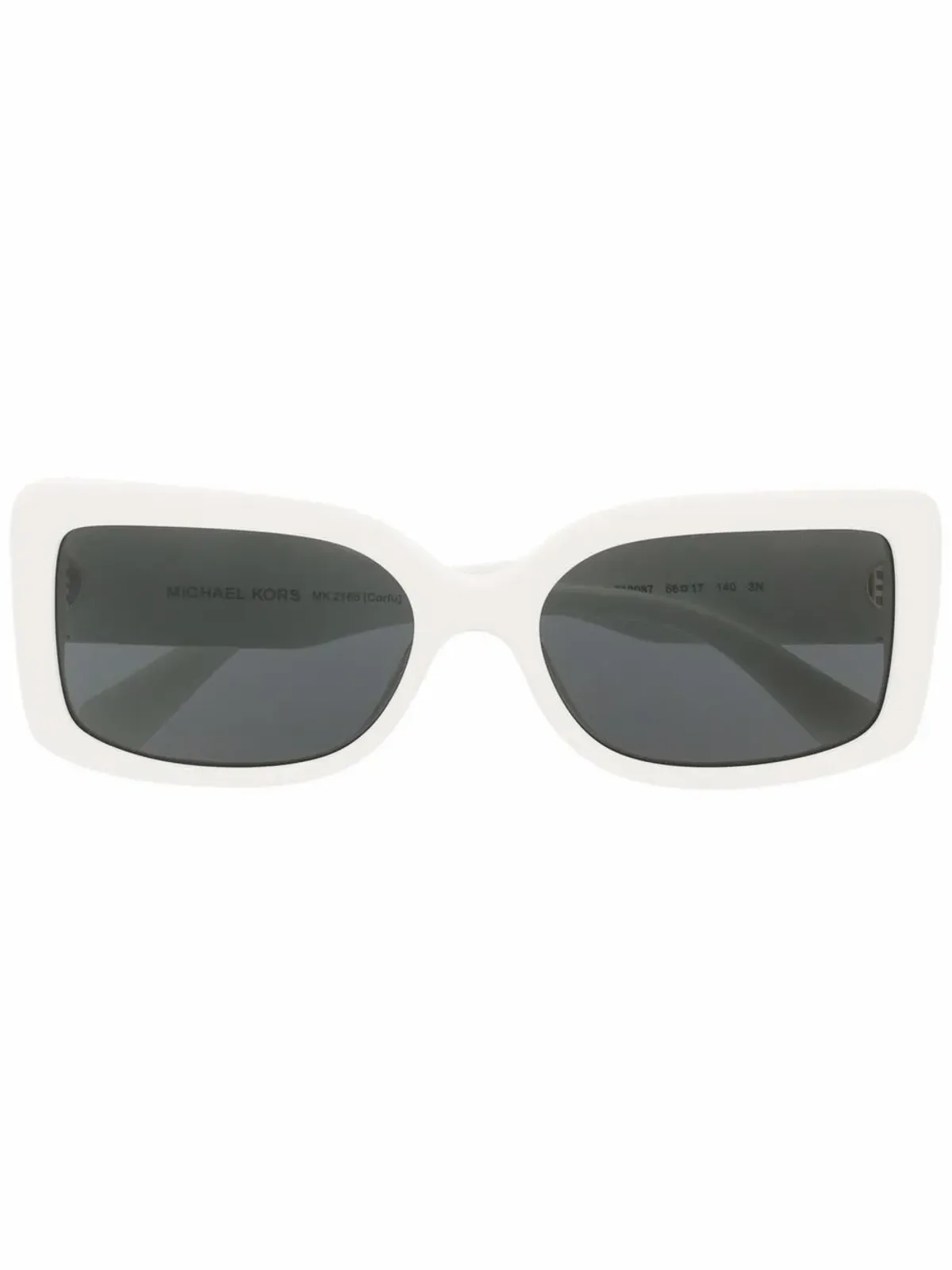 Michael Kors Corfu 長方形フレーム サングラス - White - 画像1