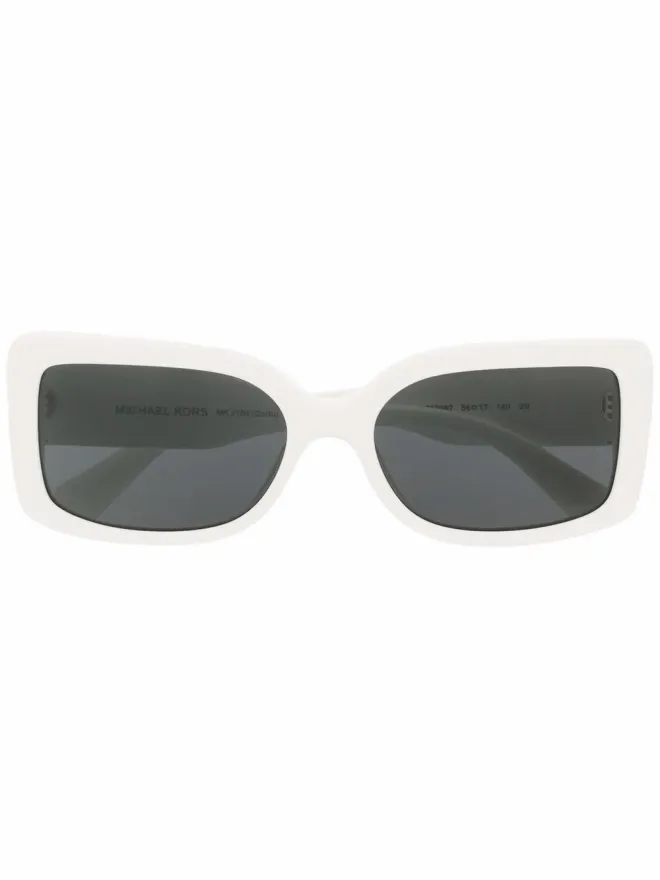 Michael Kors Michael Kors Corfu 長方形フレーム サングラス - Whiteの商品画像