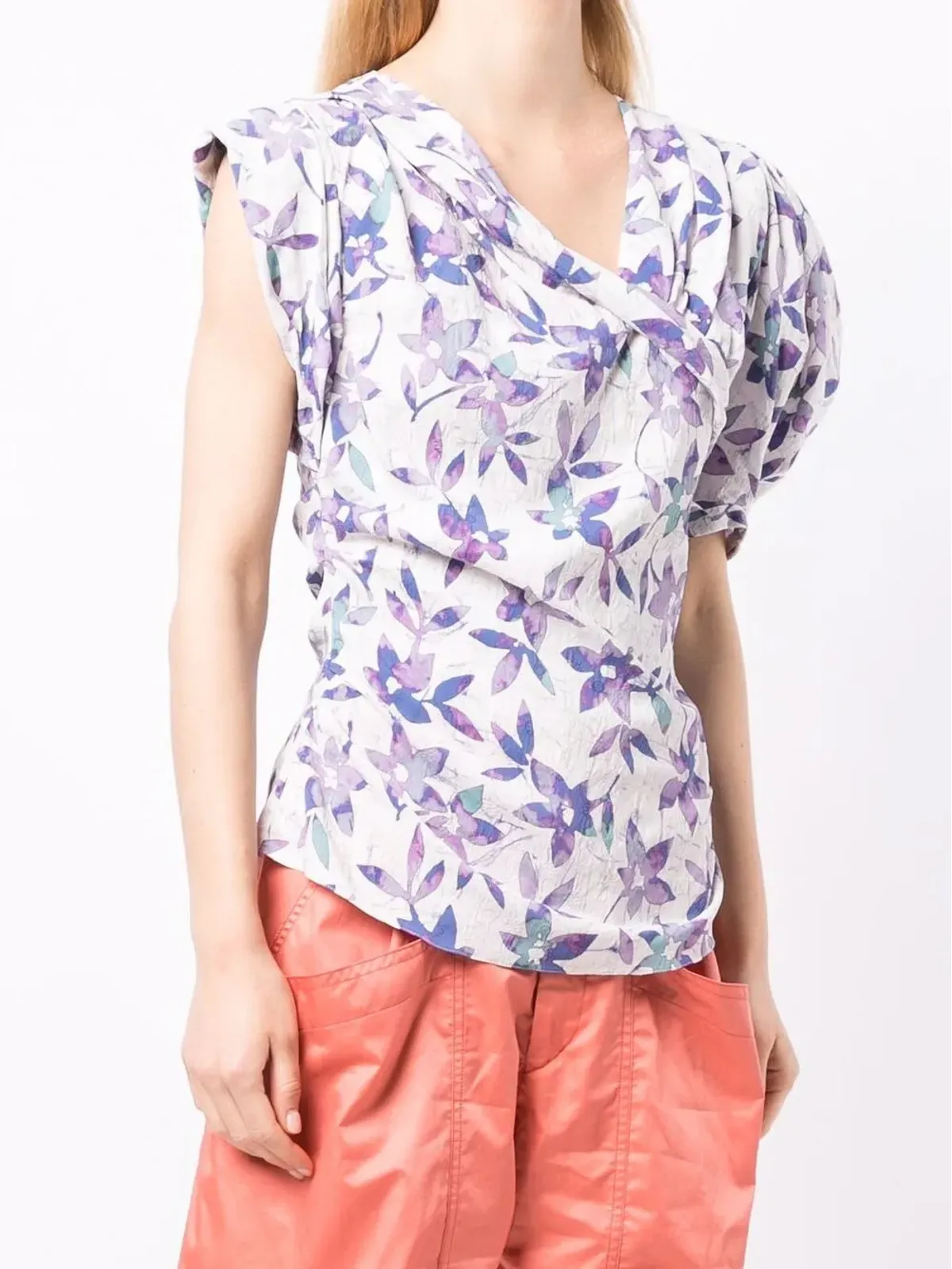 ISABEL MARANT Madinea 花柄プリント ブラウス - 画像3