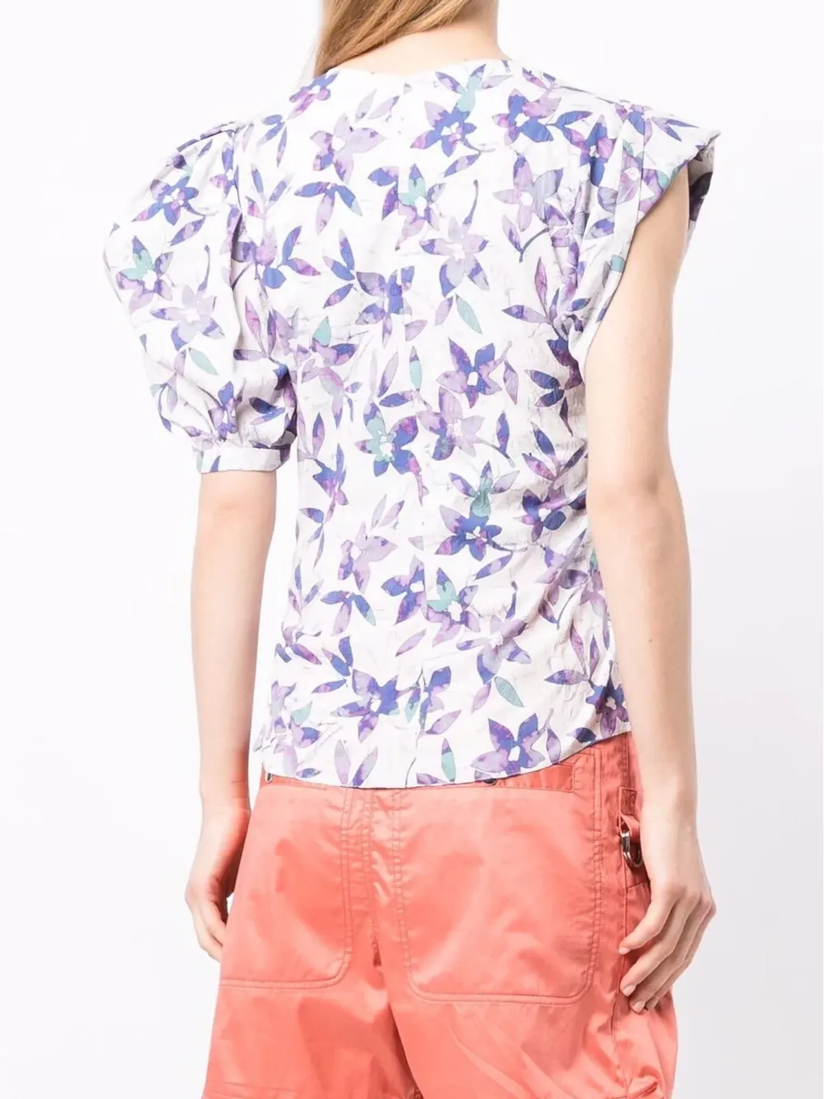 ISABEL MARANT Madinea 花柄プリント ブラウス - 画像4