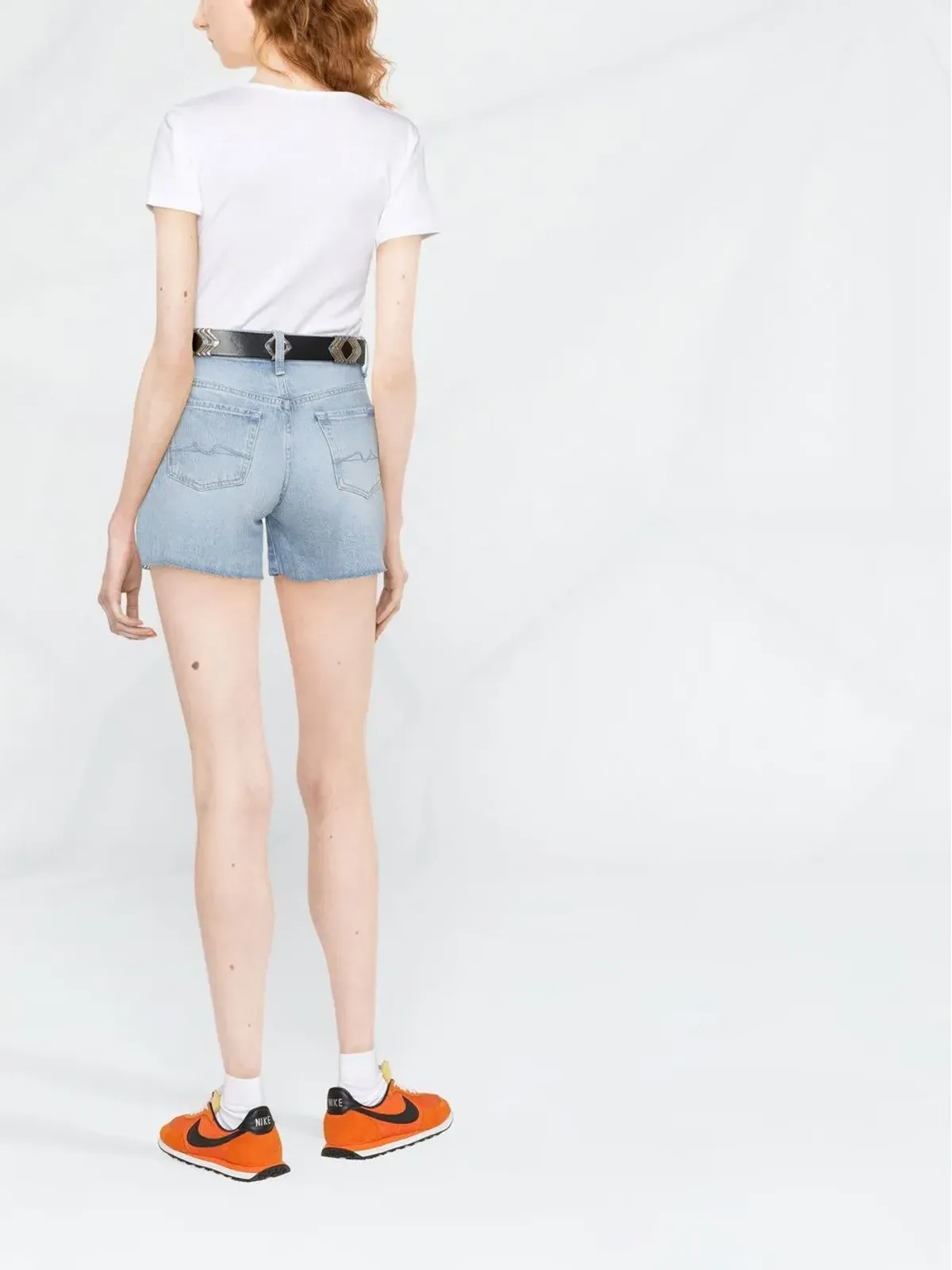 7 For All Mankind 生切りっぱなしヘムショーツ - 画像4
