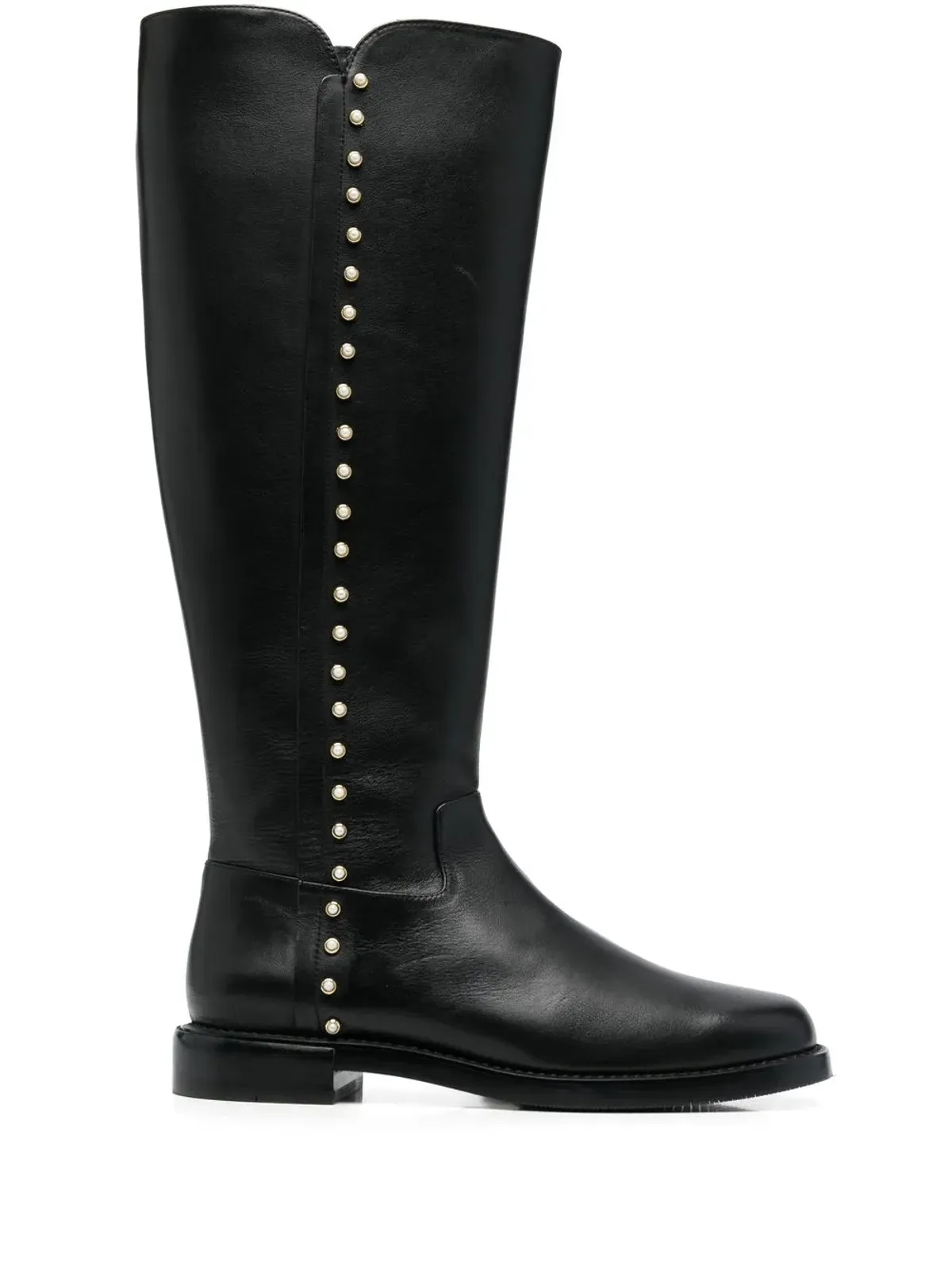 Stuart Weitzman パール装飾ディテール ブーツ - ブラック - 画像1