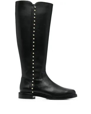 Stuart Weitzman パール装飾ディテール ブーツ - ブラック - サムネイル1