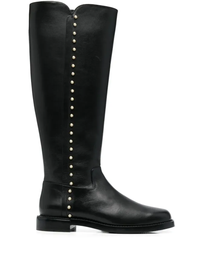 Stuart Weitzman Stuart Weitzman パール装飾ディテール ブーツ - ブラックの商品画像