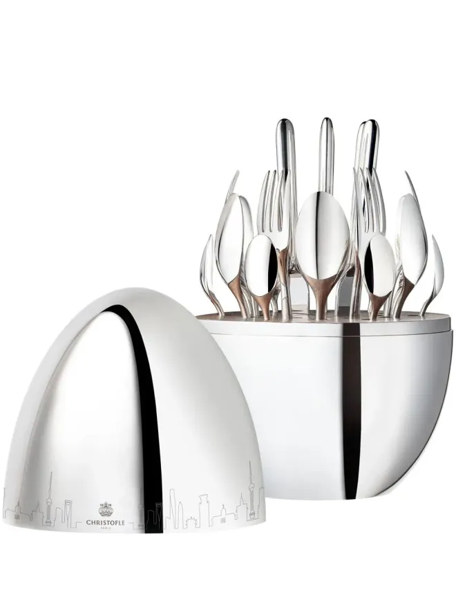 Christofle Christofle Mood Skyline Shanghai 24ピース フラットウェアセット（6名分）- シルバーの商品画像
