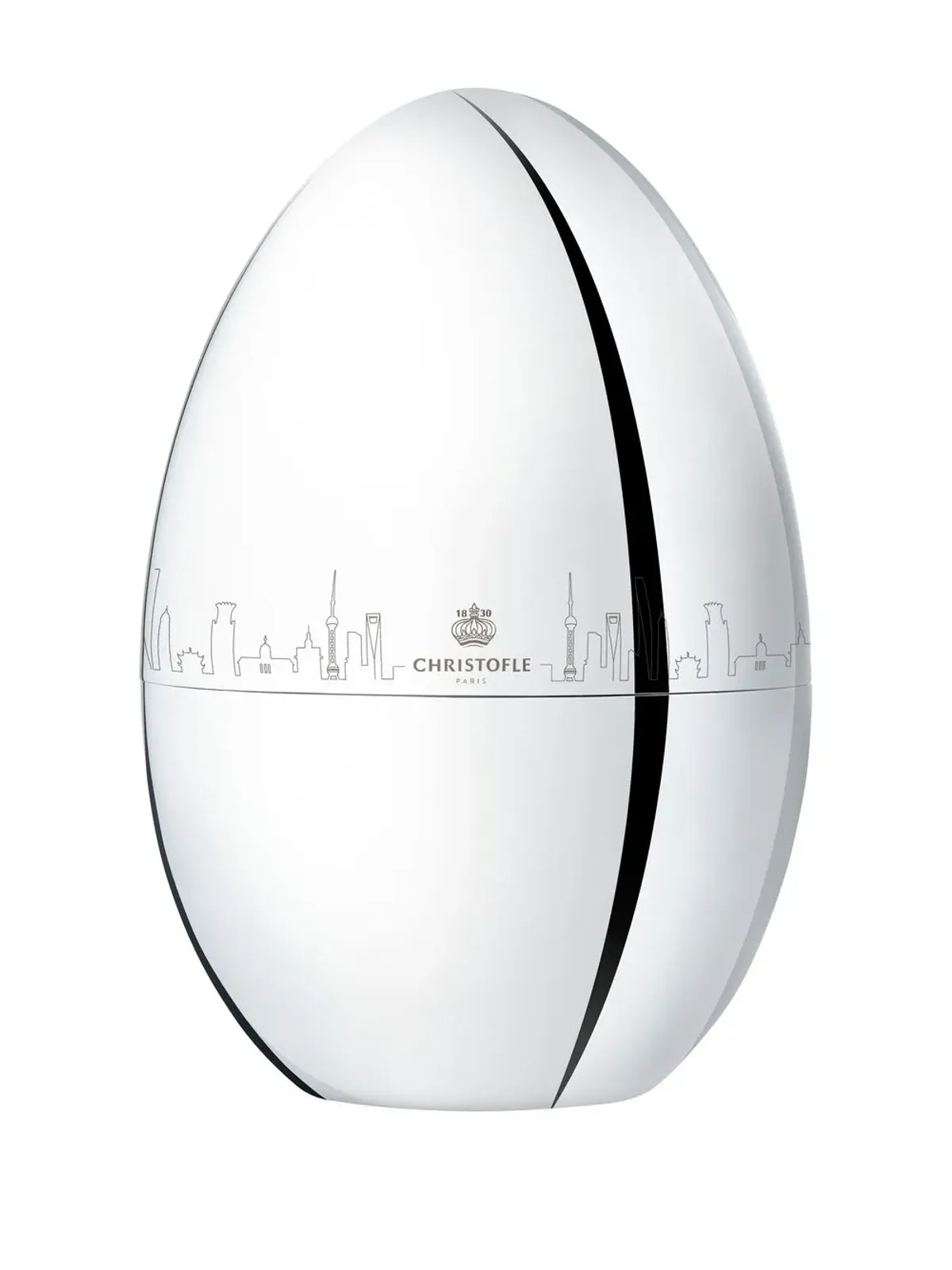 Christofle Mood Skyline Shanghai 24ピース フラットウェアセット（6名分）- シルバー - 画像2