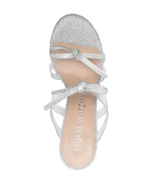 Stuart Weitzman エンベリッシュドボウディテールサンダル - サムネイル4