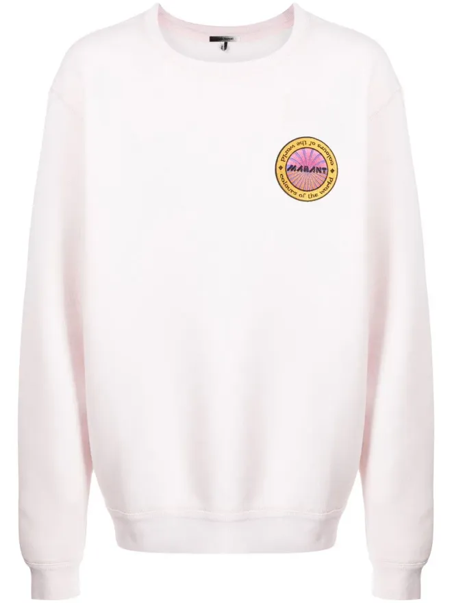 MARANT MARANT ロゴパッチ付きスウェットシャツ ピンクの商品画像
