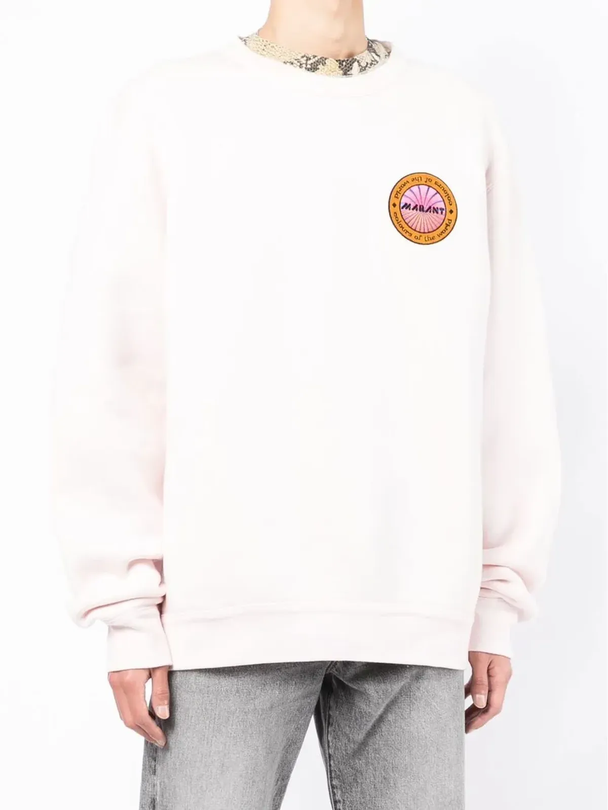 MARANT ロゴパッチ付きスウェットシャツ ピンク - 画像3