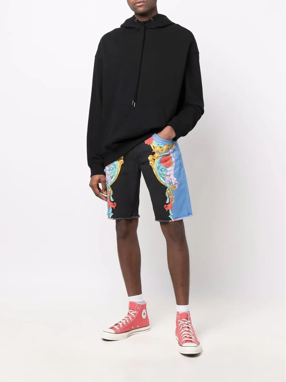 Versace Jeans Couture グラフィックプリントショートパンツ - 画像2