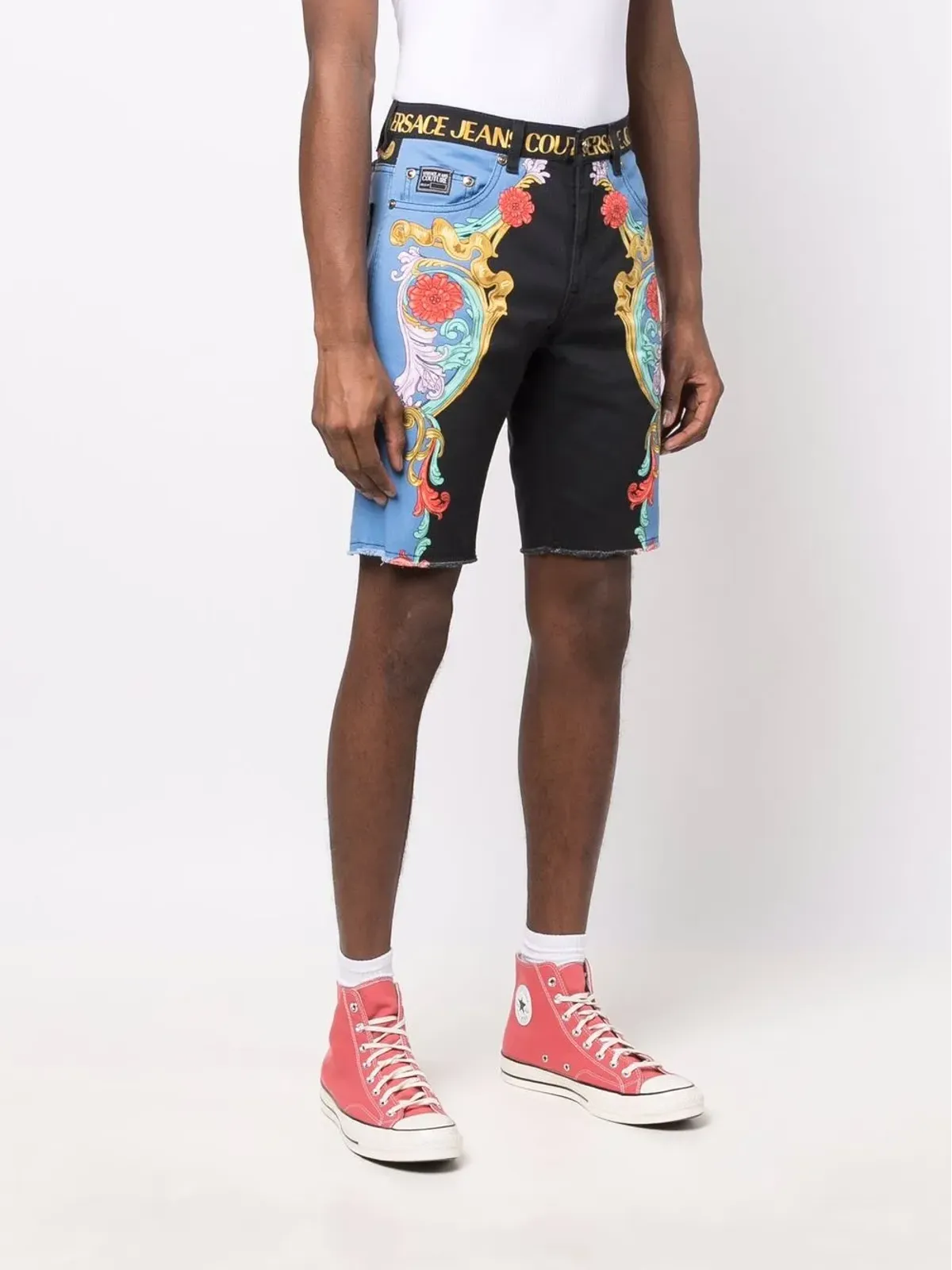 Versace Jeans Couture グラフィックプリントショートパンツ - 画像3