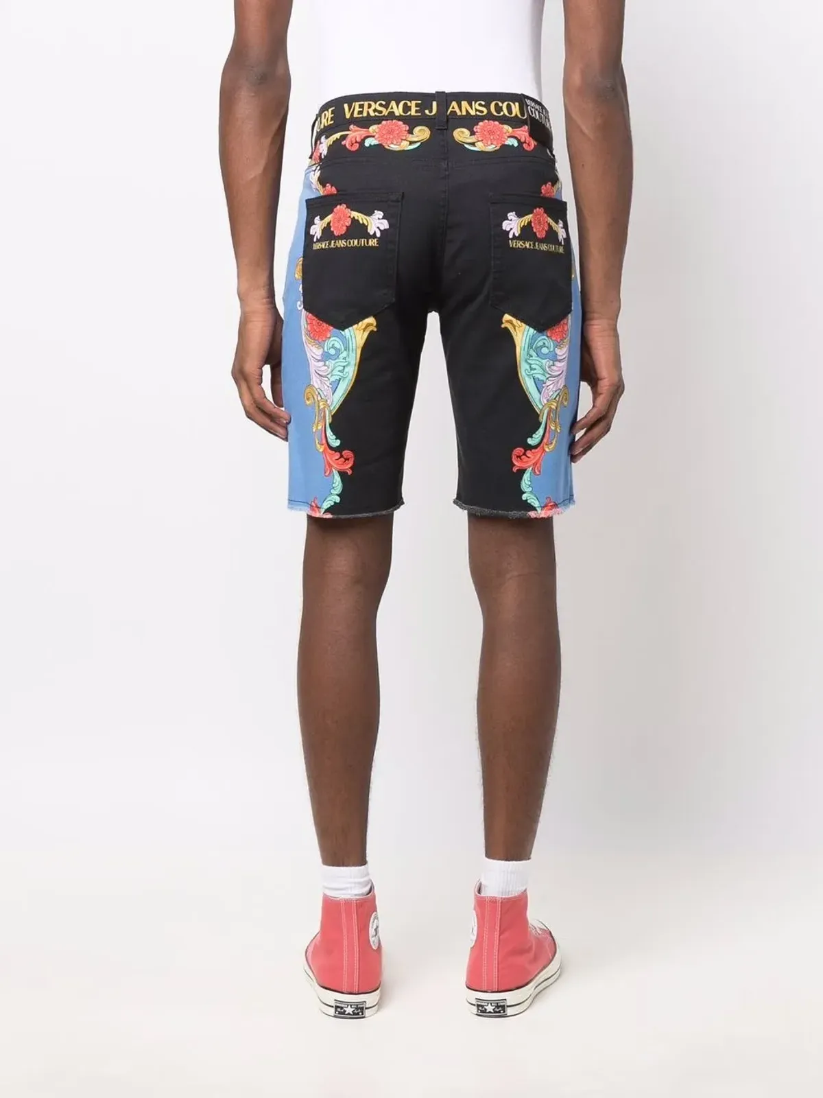 Versace Jeans Couture グラフィックプリントショートパンツ - 画像4