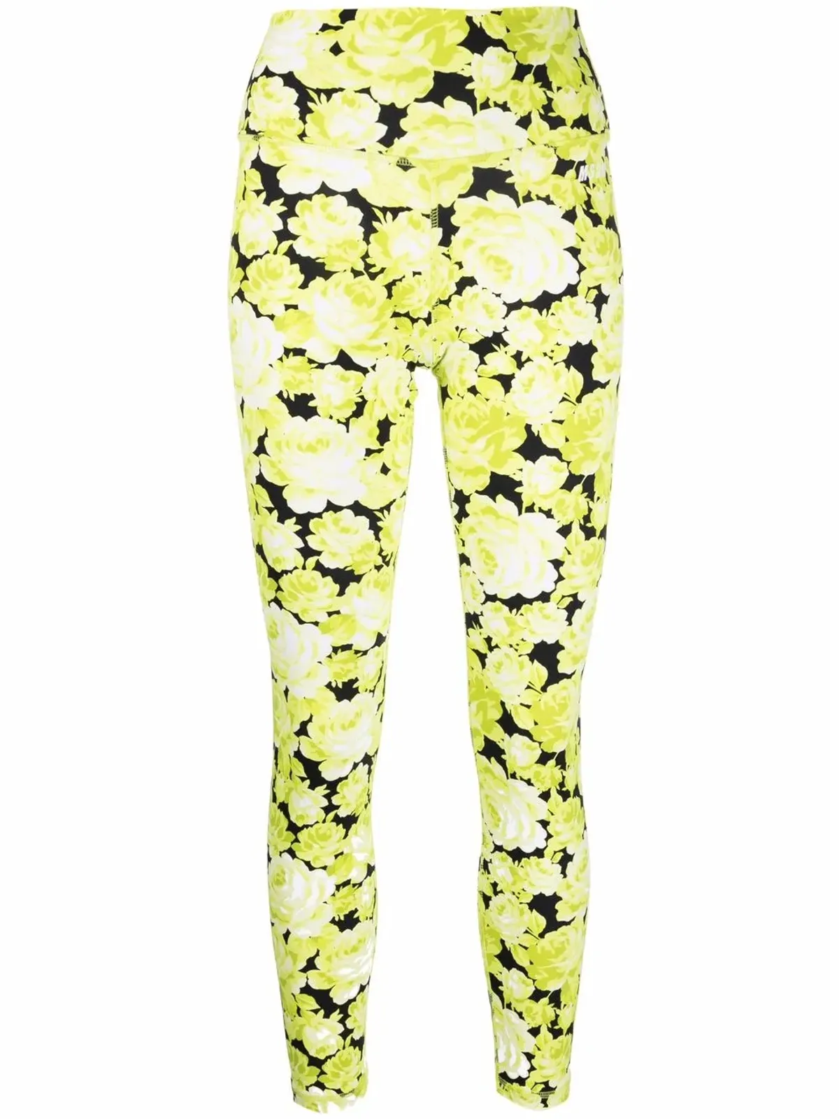 MSGM ハイウエスト花柄レギンス - 画像1