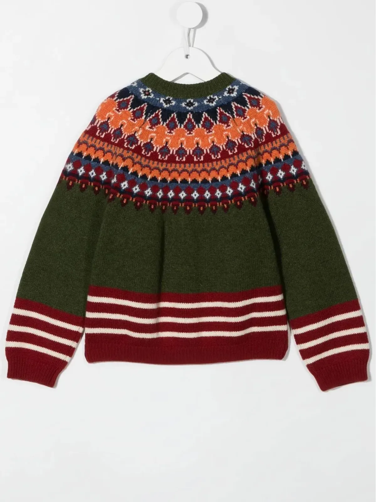 DSQUARED2 KIDS ボタンアップ式ニットカーディガン（グリーン） - 画像2