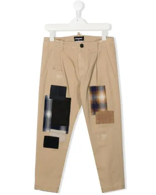 DSQUARED2 KIDS パッチディテール チノパンツ - サムネイル1