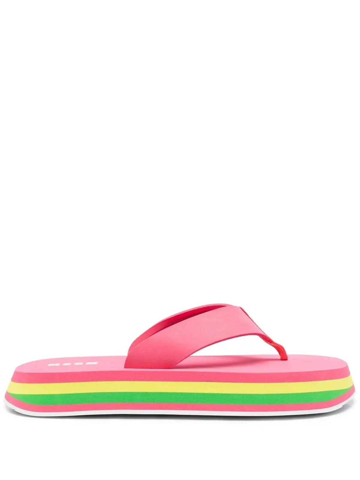 MSGM トングストラップ チャンキーフリップフロップ - 画像1