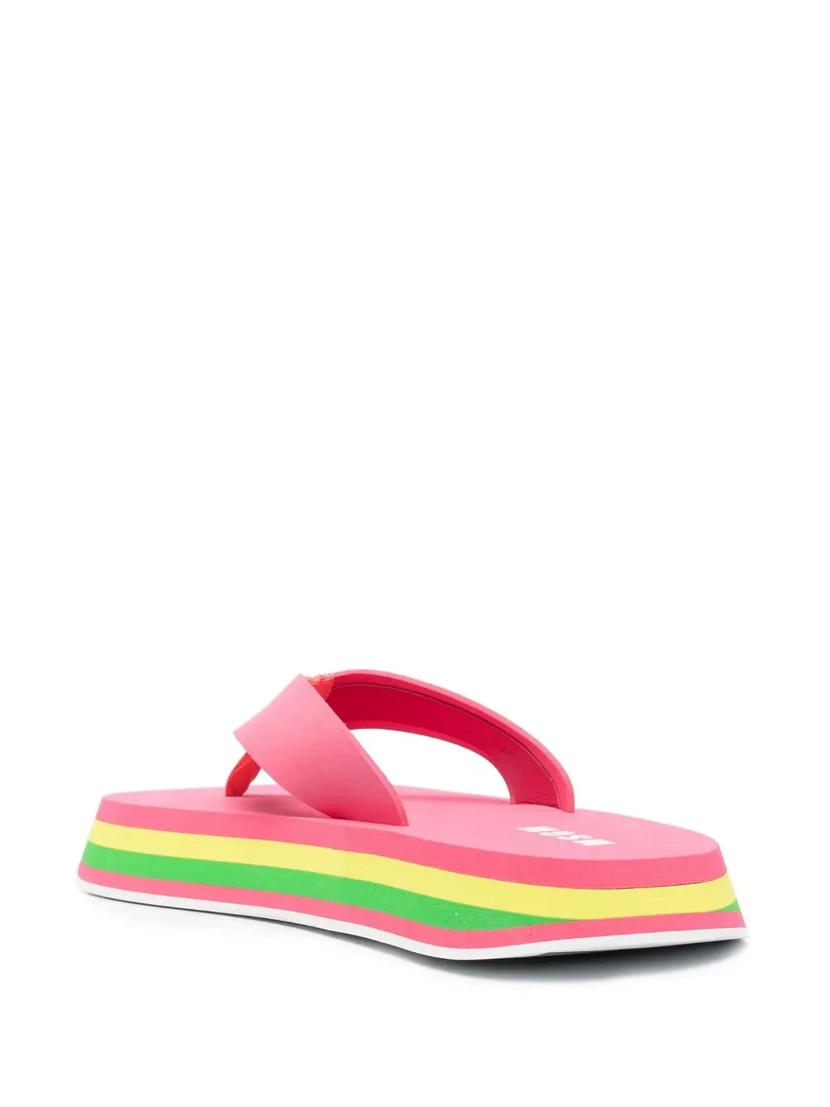 MSGM トングストラップ チャンキーフリップフロップ - 画像3
