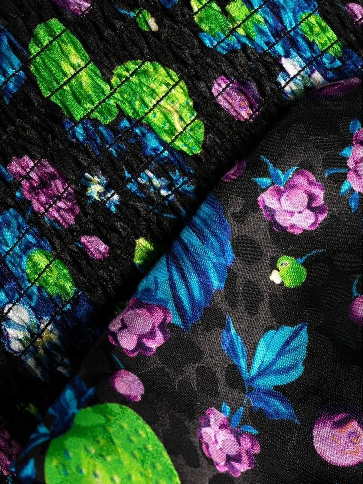 MSGM Amazing Berries jacquard mini dress - Black - 画像5
