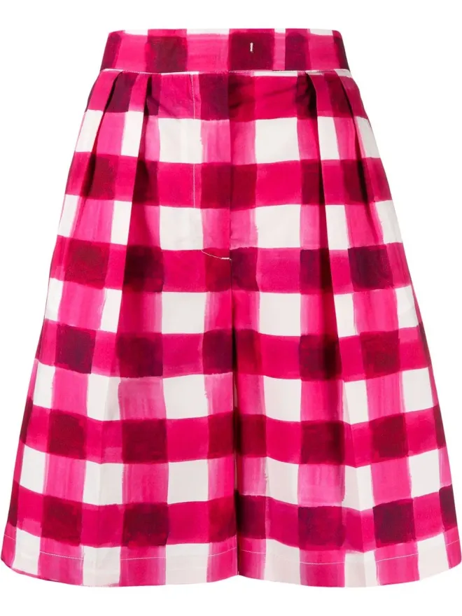 MSGM MSGM ギンガムチェック テーラード膝丈ショートパンツの商品画像