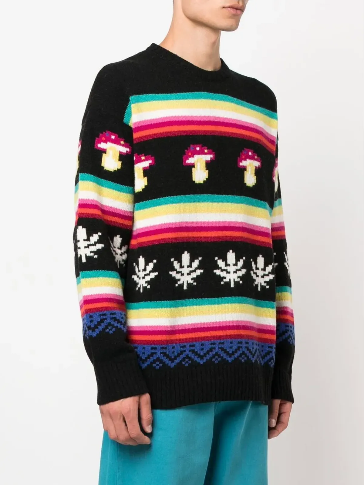 MSGM ジャカード柄クルーネックセーター - 画像3