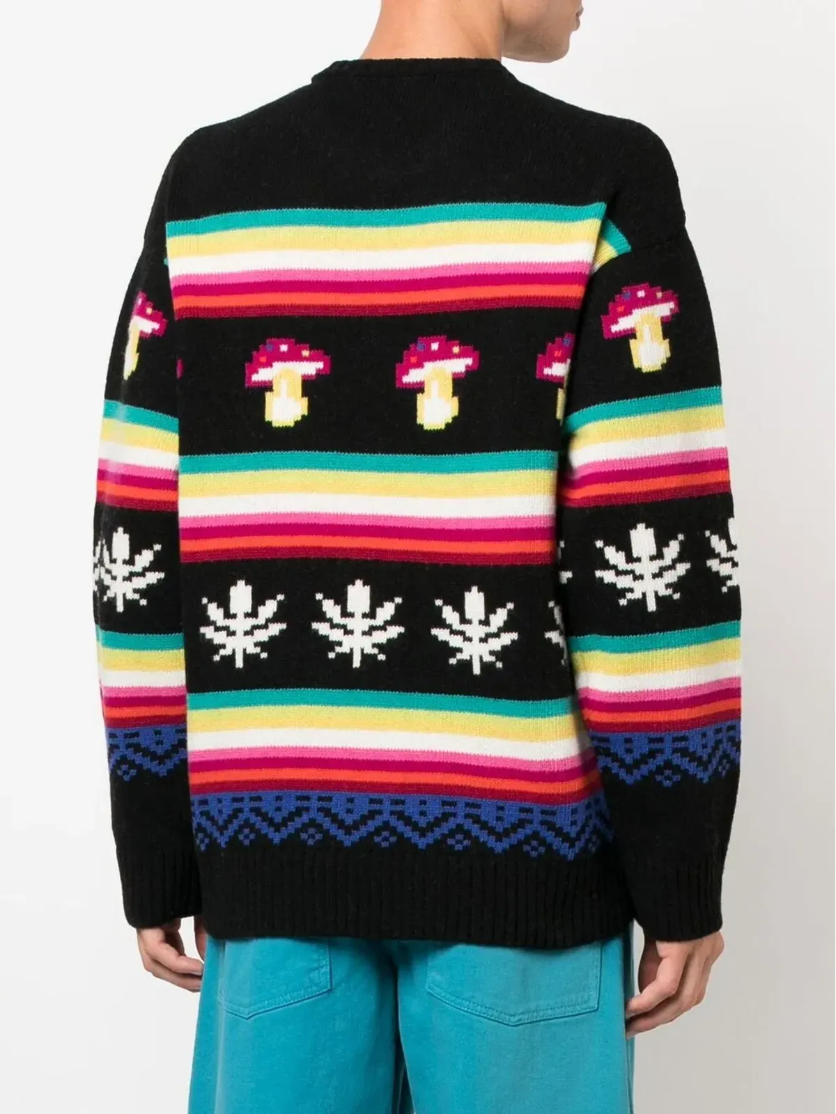 MSGM ジャカード柄クルーネックセーター - 画像4