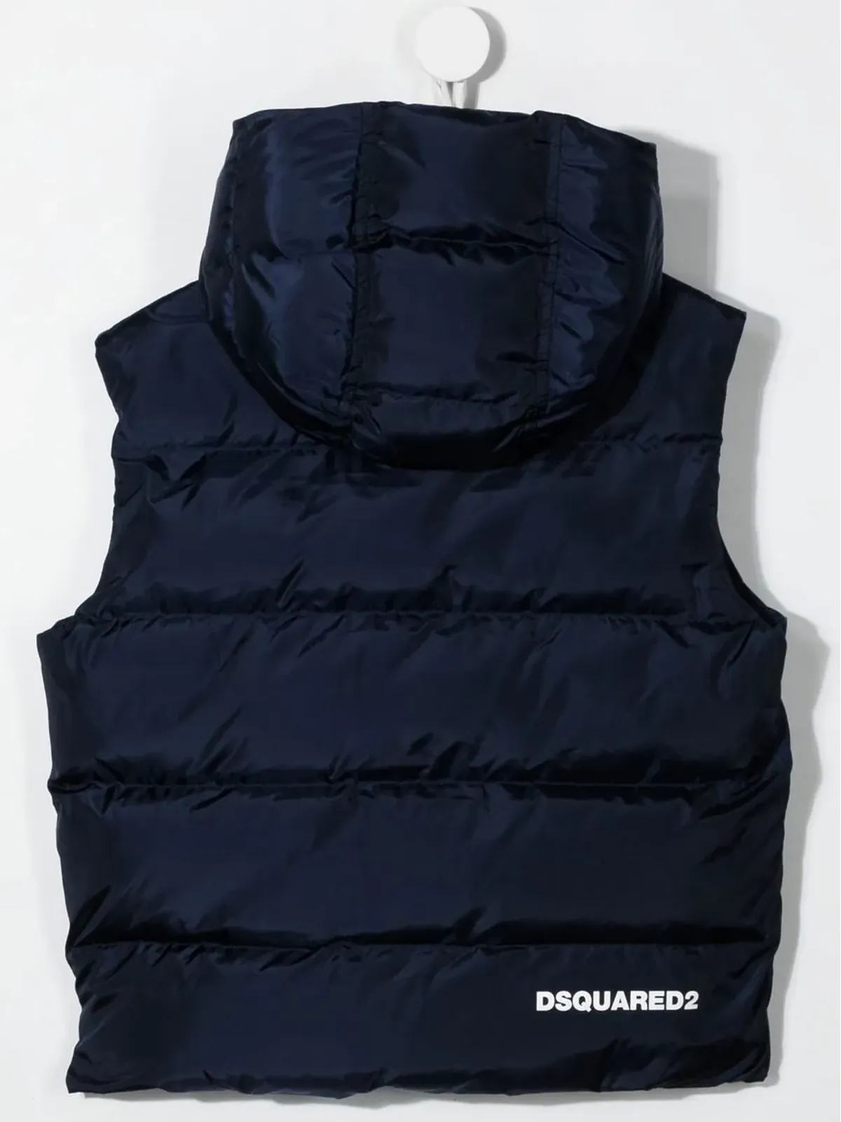 DSQUARED2 KIDS 後ろロゴ入りフード付きダウンジャケット - 画像2