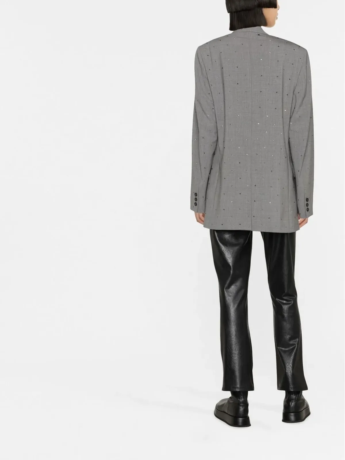 MSGM ノッチド・ラペル・シングルブレスト ブレザー - 画像4
