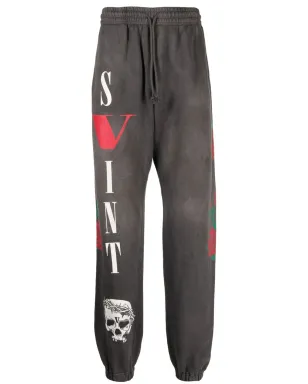 SAINT MXXXXXX x Vlone ロゴプリント ジョガーパンツ - サムネイル1