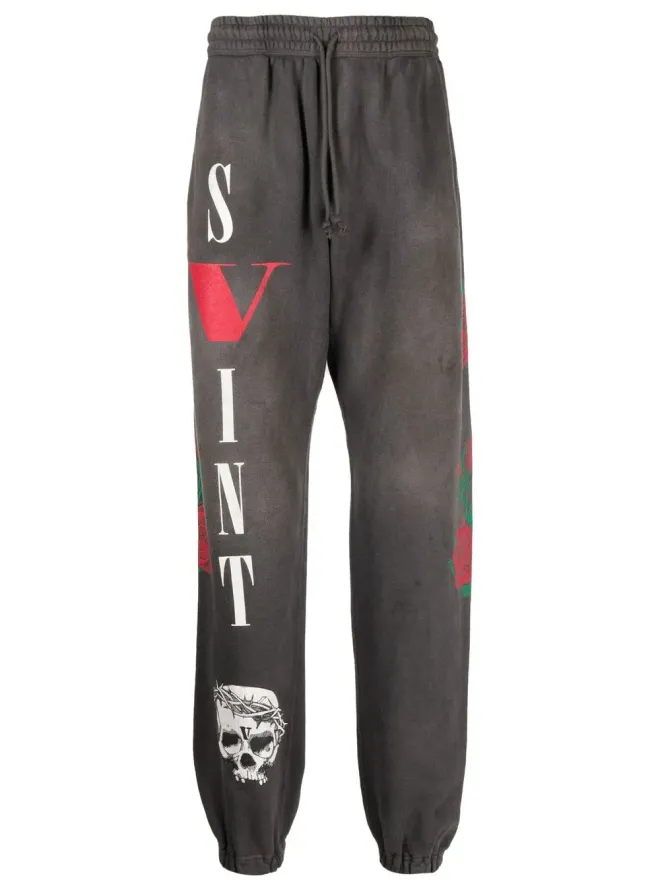 SAINT MXXXXXX SAINT MXXXXXX x Vlone ロゴプリント ジョガーパンツの商品画像