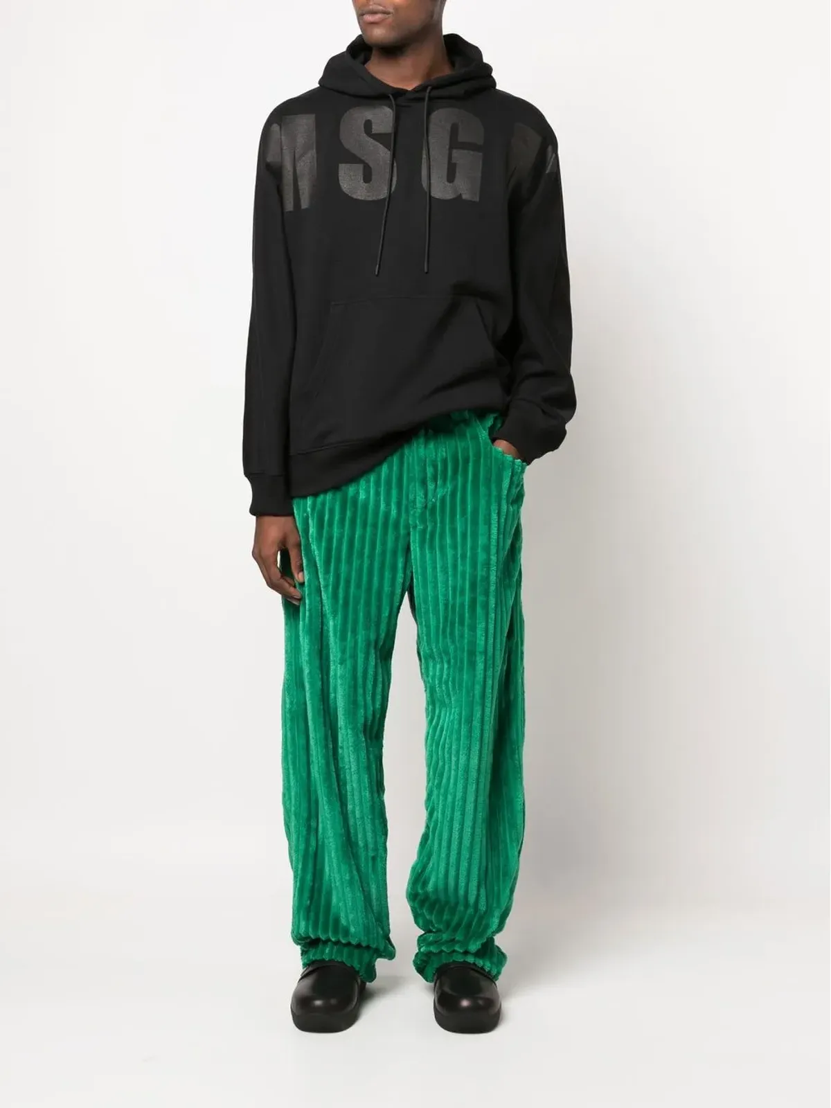 MSGM アップリケ ロゴ フーディー - 画像2