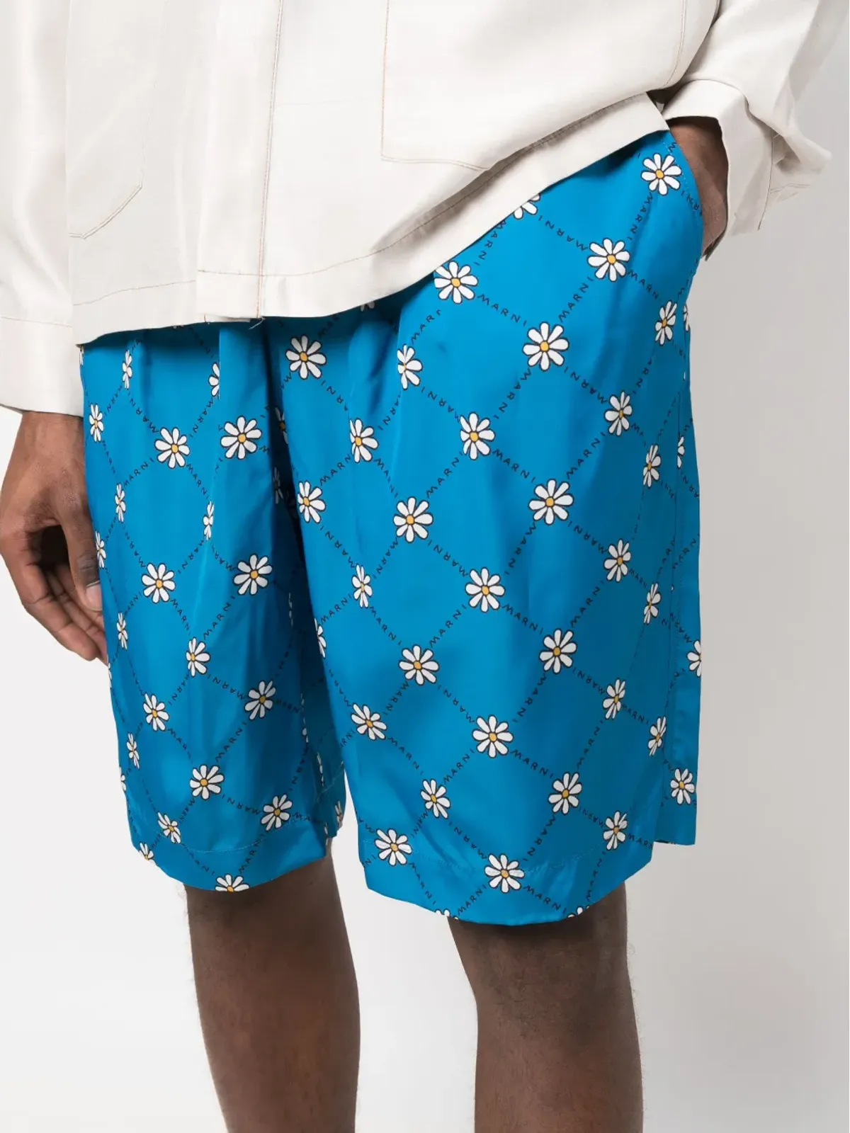 Marni デイジープリント トラックショーツ - 画像5