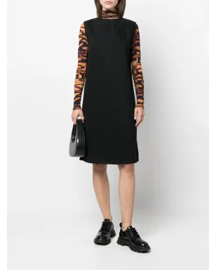 Raf Simons ノースリーブ ロゴパッチ シフトドレス - サムネイル2