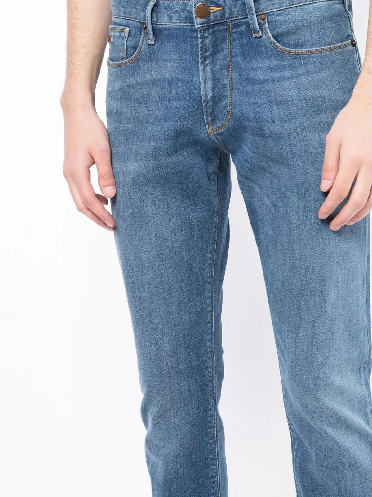 Emporio Armani スリムカットデニムジーンズ - Blue - 画像5