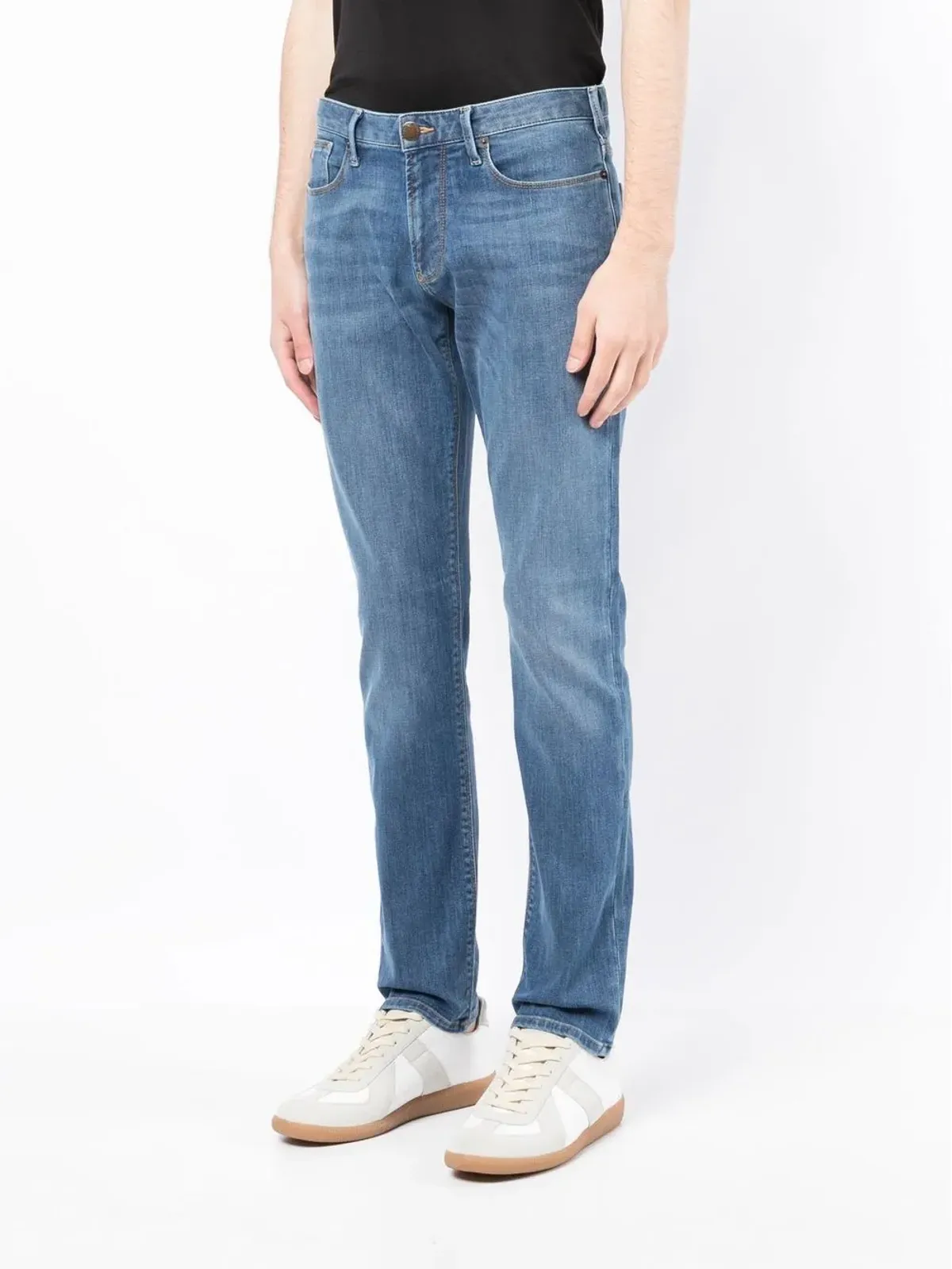 Emporio Armani スリムカットデニムジーンズ - Blue - 画像3