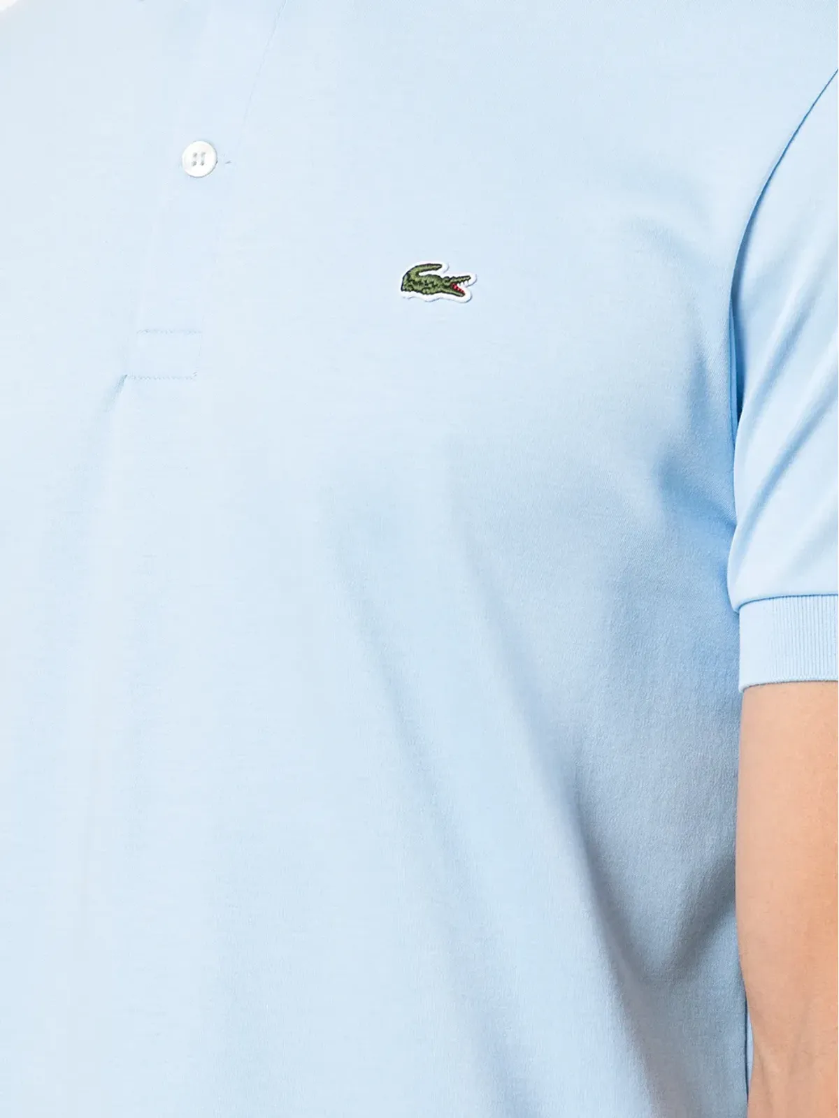 Lacoste ロゴパッチ コットンポロシャツ - 画像5