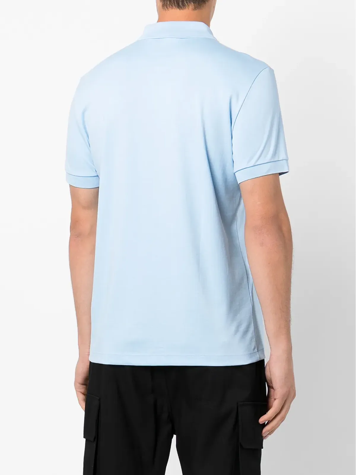 Lacoste ロゴパッチ コットンポロシャツ - 画像4