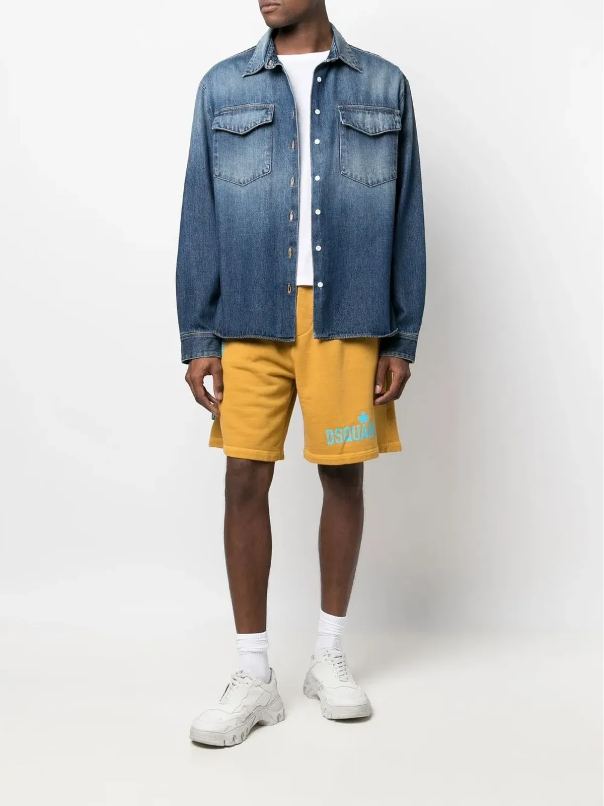 DSQUARED2 ロゴプリント トラックショーツ - 画像2