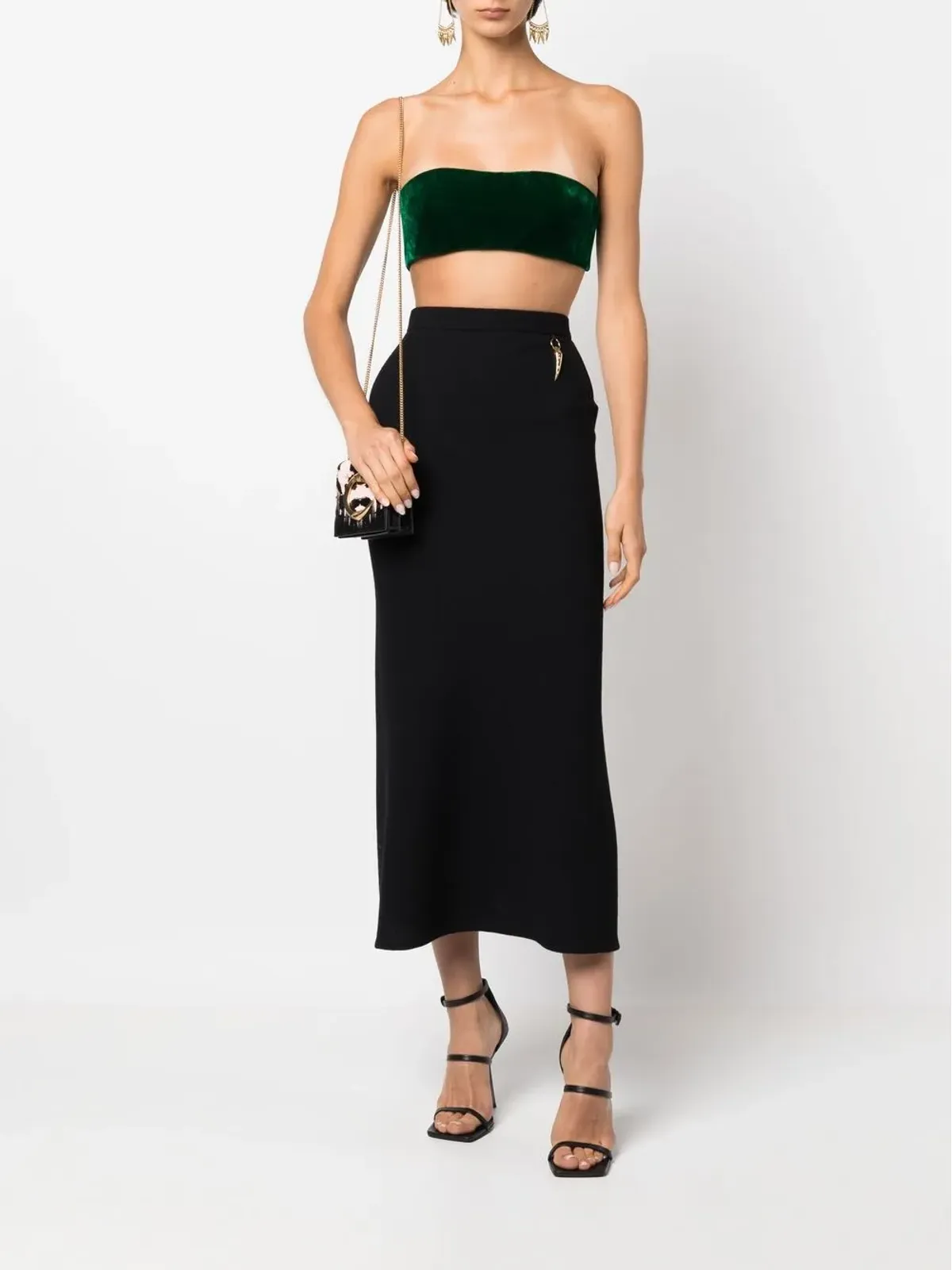 Roberto Cavalli ストラップレス クロップトップ - 画像2