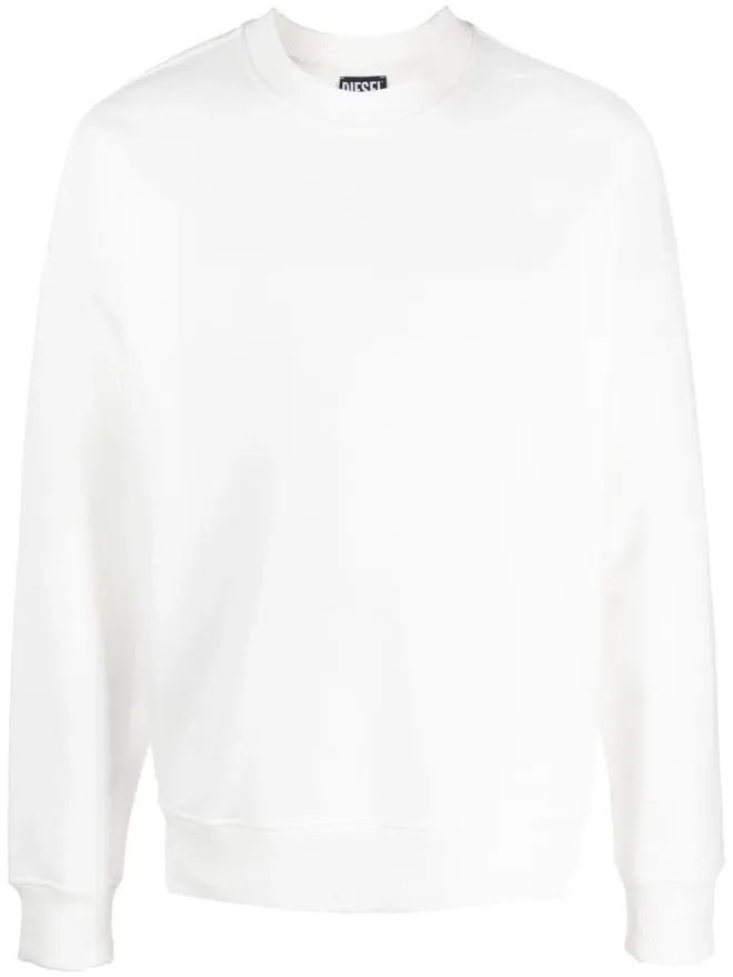 Diesel Diesel S-Rob-Megoval cotton sweatshirt - Whiteの商品画像