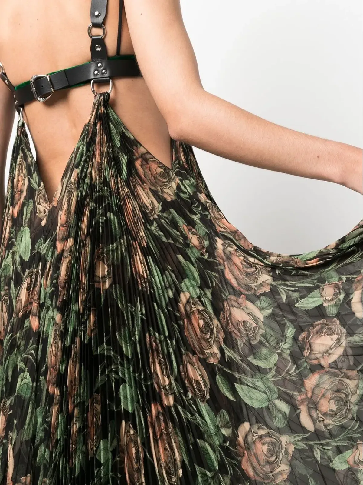 Roberto Cavalli パターン柄プリーツ マキシドレス - 画像5