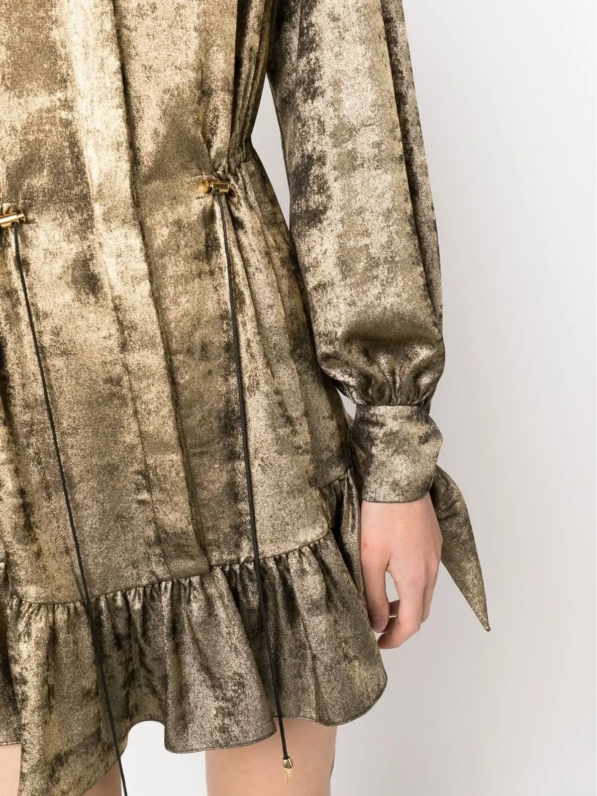 Roberto Cavalli メタリックエフェクト シャツドレス - 画像5