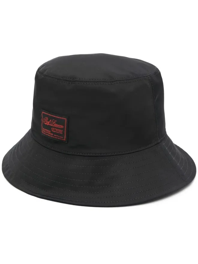 Raf Simons Raf Simons ロゴパッチ バケットハットの商品画像