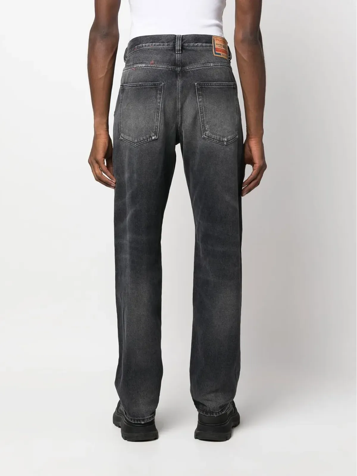 Diesel 2010 D-Macs 007J5 ストレートレッグジーンズ - ブラック - 画像4