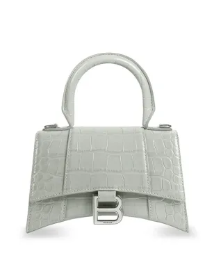 Balenciaga Hourglass トップハンドルバッグ - グレー - サムネイル1